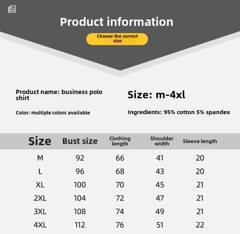 Summer Men's Polo Shirt  Pure Cotton Short Sleeved T-shirt  Thin Striped Business Casual Breathable Wrinkle Resistant Top