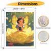 Disney oil painting kit painting art fairy Snow White butterfly blossom wall decor handmade diy gift