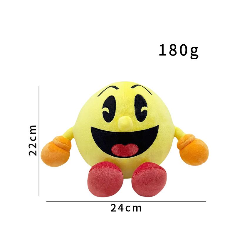 New PAC-MAN Plush Bean Eating Plush Plush Toy Game Accessories Creative Doll Dolls