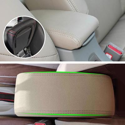 Car Microfiber Leather Center Console Armrest Box Cover Protective Trim For Toyota Rav4 RAV 4 2016 2017