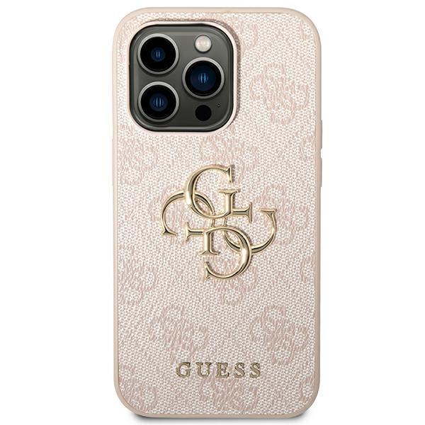 Guess Guhcp14L4Gmgpi Iphone 14 Pro6,1 Różowy/Pink Hardcase 4G Big Metal Logo