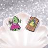 Zeichentrickfilme Rolle Emaille-Anstecknadeln Benutzerdefiniert Nachthimmel Ölgemälde Broschen Reversabzeichen Cartoon Tier Schmuck Geschenk für Freunde