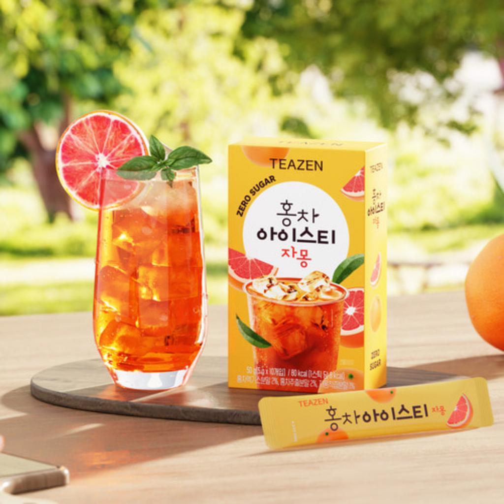 Teazen Schwarzer Tee ohne Zucker Eistee 10 Stück
