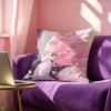 Yae Miko Cute Genshin Impact Pillow Case Square DoubleSided Sofa Cushion Cover Bedroom Bedside Pillow