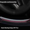 For Hyundai Kona I30 2017 2018 2019 2020 Hand Stitching Car Steering Wheel Cover Wrap Interior Non-slip Interior Accessorie