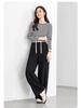 Yi Fei Women's Curved Blade Spring 2026 High-Waist Banana Wide-Leg Sweatpants
