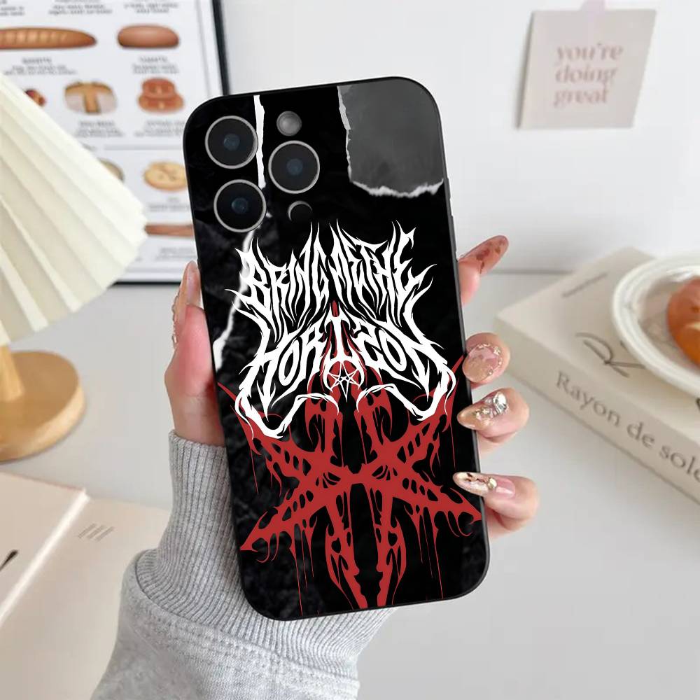 Bring Me The H-Horizons BMTH Phone Case Black Silicone Soft Shell For IPhone 17 16 15 14 13 12 11 Air Pro Max Plus Hot Sale