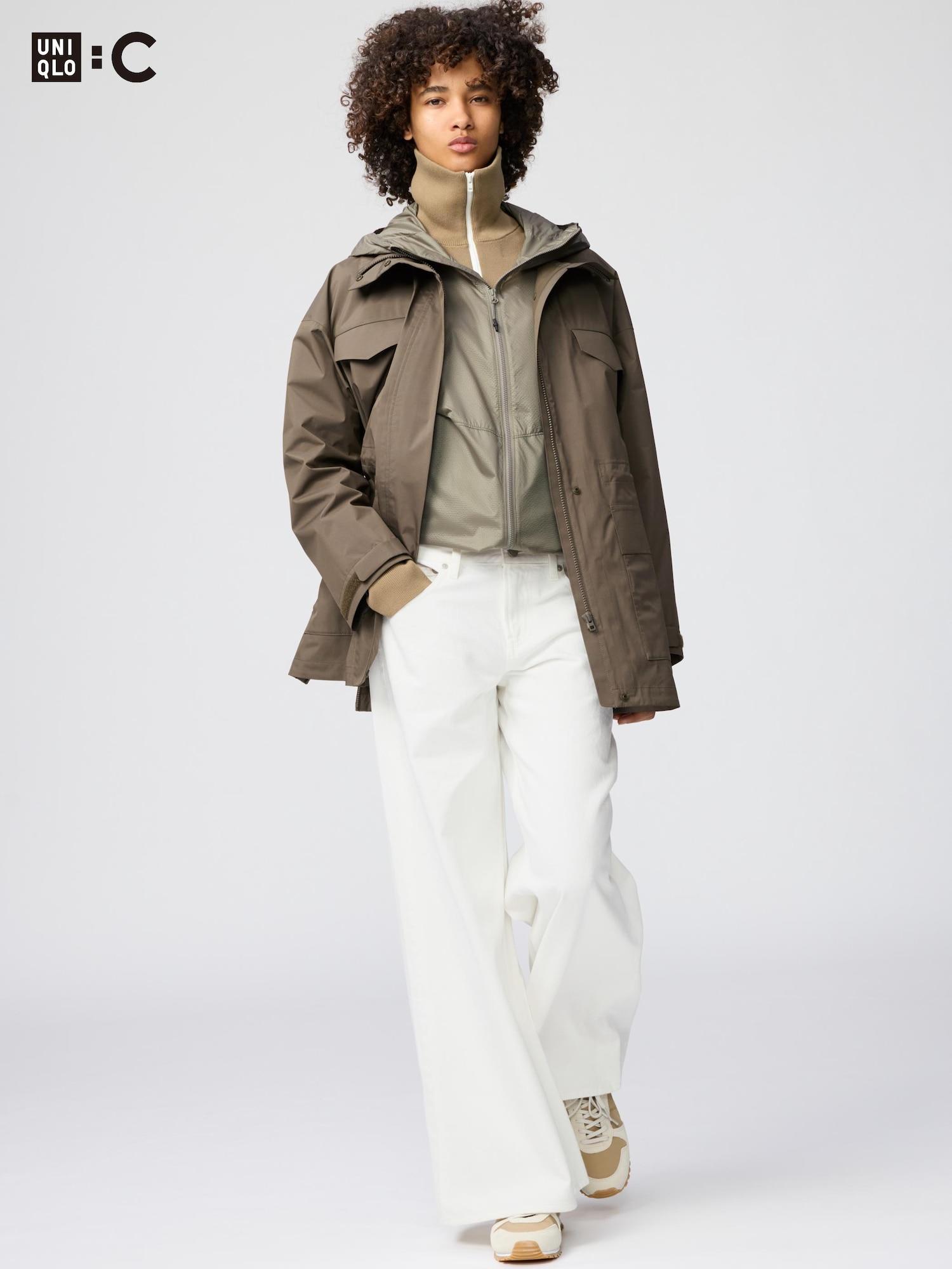 Джинсы Uniqlo Japan с низкой посадкой и широкими штанинами 00 WHITE/28
