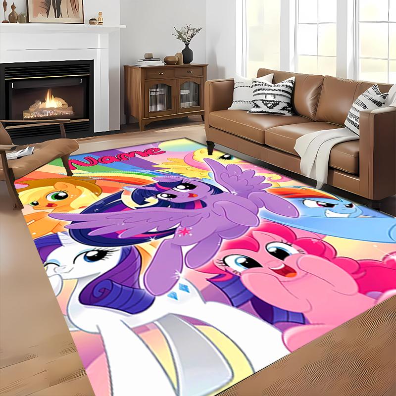 Custom personalization My Little Pony Area Rug - Perfect For Kitchen, Bathroom,Laundry Room Decor Large Size Available,Gift All Seasons