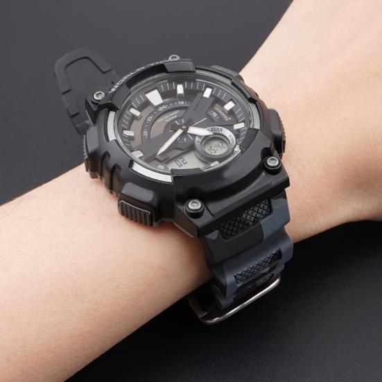 Watch Strap Sweat-proof Wear-resistant Waterproof Breathable Non-fading Durable Soft Camouflage Print Wristwatch Band