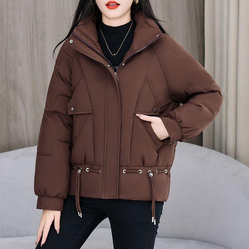 Winter Fashion Women Short Down Cotton Coat Loose Warm Thickened Slim Jacket