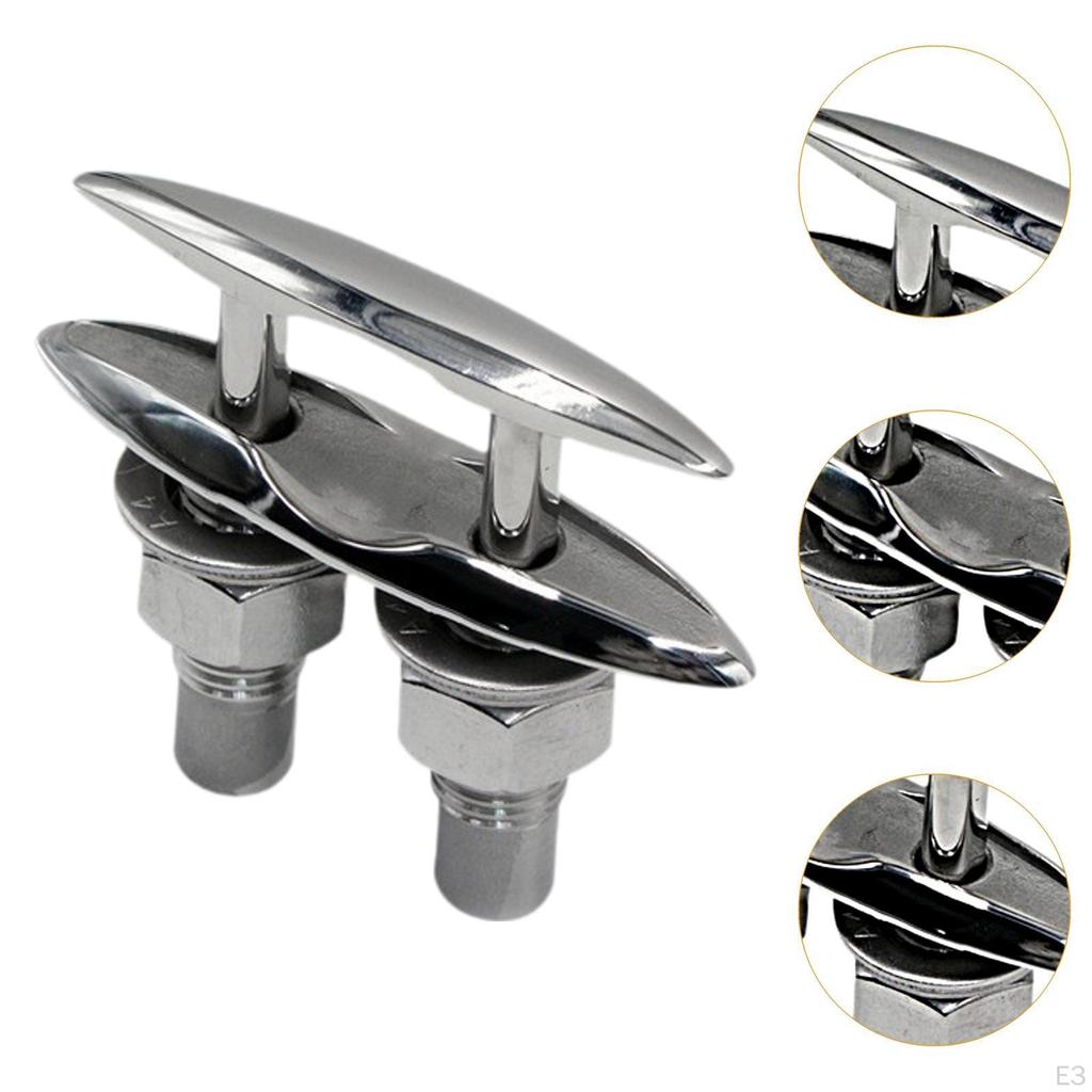 Boat Bush Mounting Cleats, Professional, Mirror Polished, Easy To Install, Universal, Removable Dock