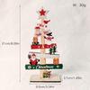 New Wooden Christmas Desktop Ornament: Snowman, Santa, Gingerbread Man Decorations