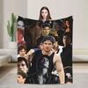 Damon Salvatore Flannel Blanket  Soft Durable Bedding Throws for Couch Bed Airplane Travel Novelty Bedspread Sofa Bed Cover
