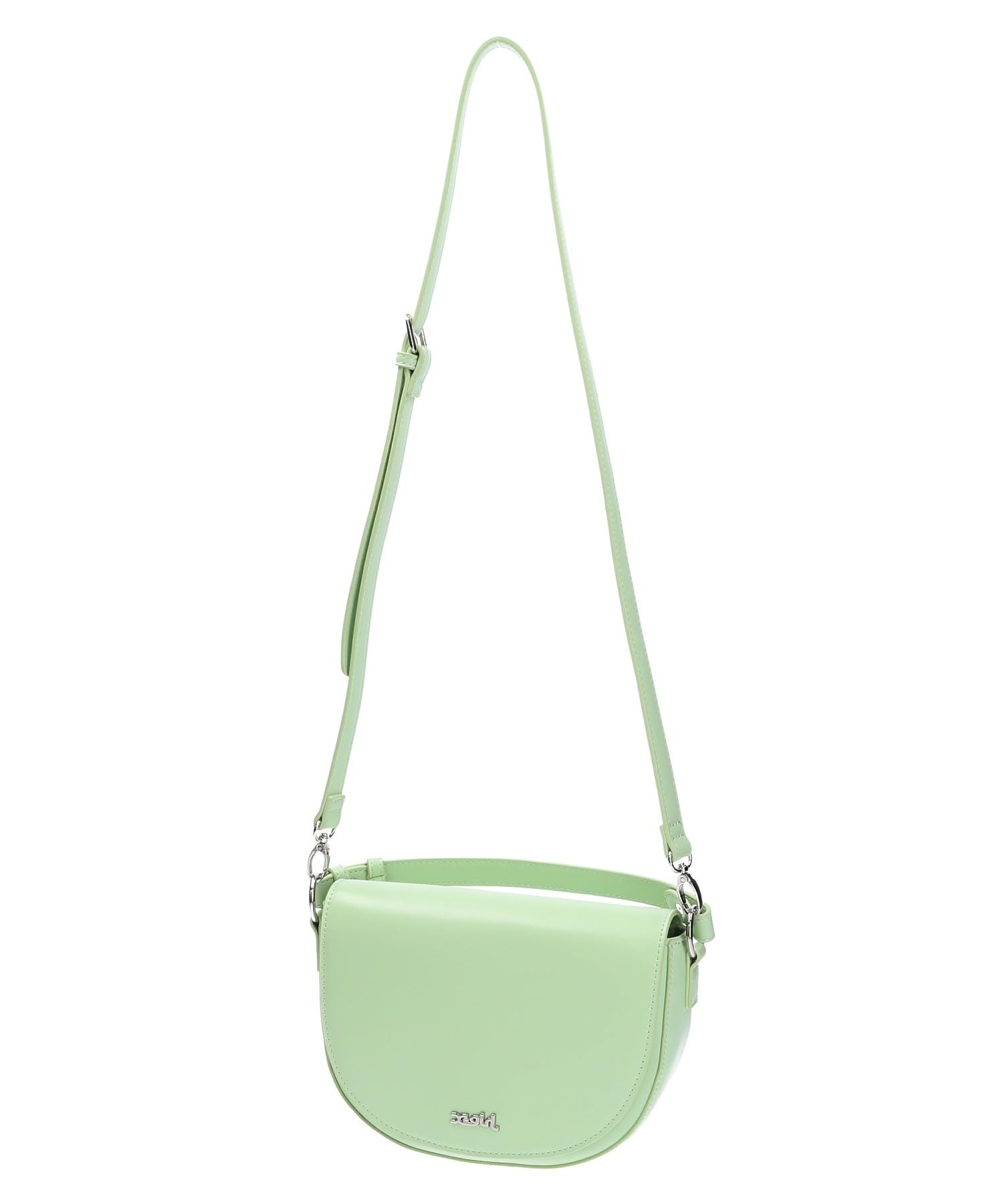 

[X-girl] Faux Leather Half Moon Shoulder Bag