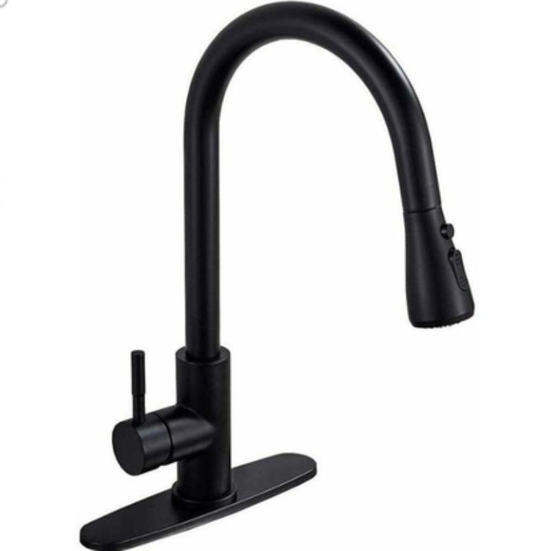 1pc Stainless Steel Kitchen Faucet, Kitchen Sink Hot And Cold Faucet Can Rotate 360° Splash-proof Water Faucet Stainless Steel