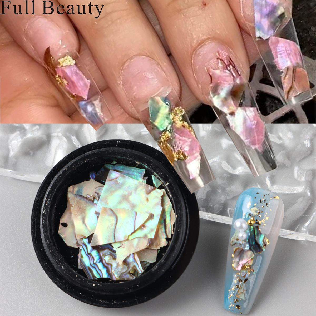 New Nail Art Ultra-thin Shell Pieces Symphony Natural Abalone Shell Pieces Nail Art Jewelry