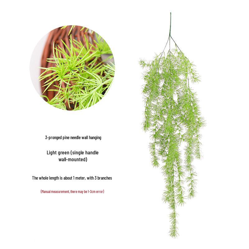 

Nordic Artificial Cypress Pine Rattan Wall Hanging for Home and Wedding Décor