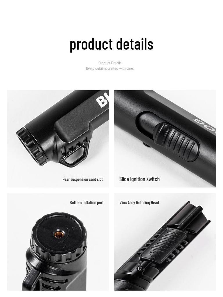 Blackdog Outdoor Rechargeable Windproof Camping Lighter with Rotating Head Tactical Torch