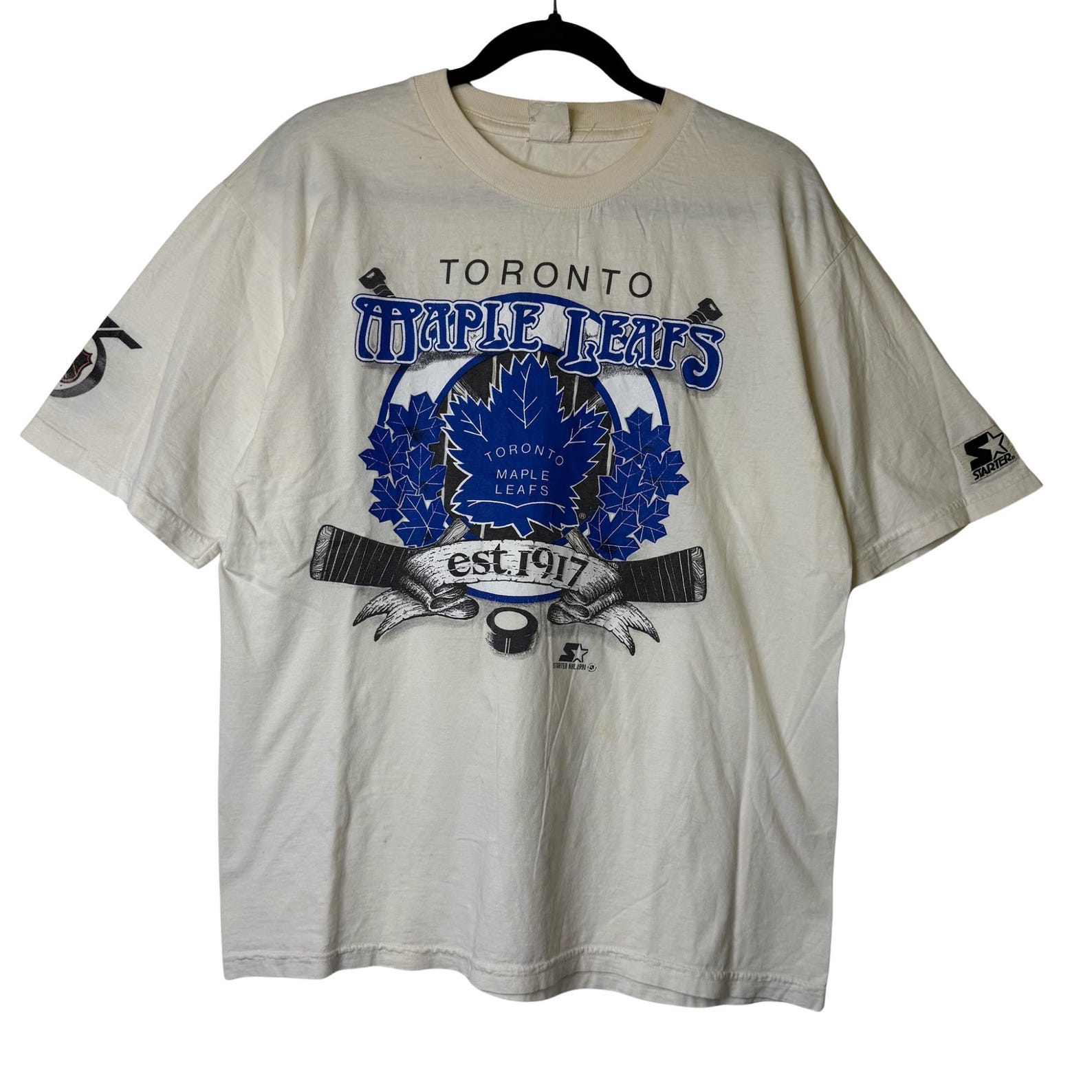 1991 Toronto Maple Leafs T shirt Sz L (B2415) M