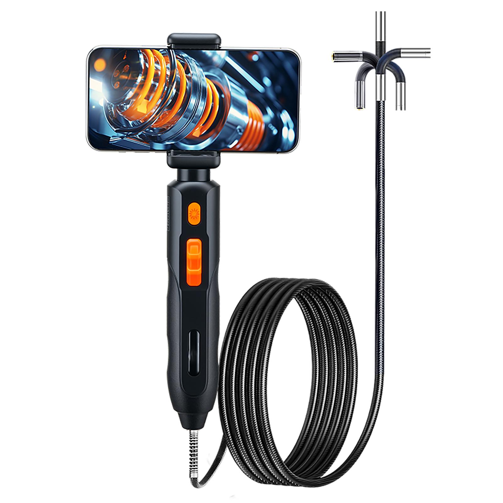 Handheld Endoscope 1080P 6mm HD Industrial Inspection Camera with 6 LED Light Inspection Camera Borescope For Pipe Tools 6mm