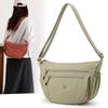 Dámská lehká nylonová crossbody taška s více přihrádkami na zip pro cestování a každodenní použití