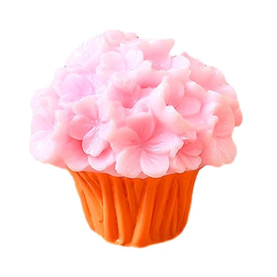 Mini Resin Artificial Flower Miniature Dollhouse Flower Accessories Tiny Potted Plants Ornament for Micro Landscape Doll House Fairy Garden
