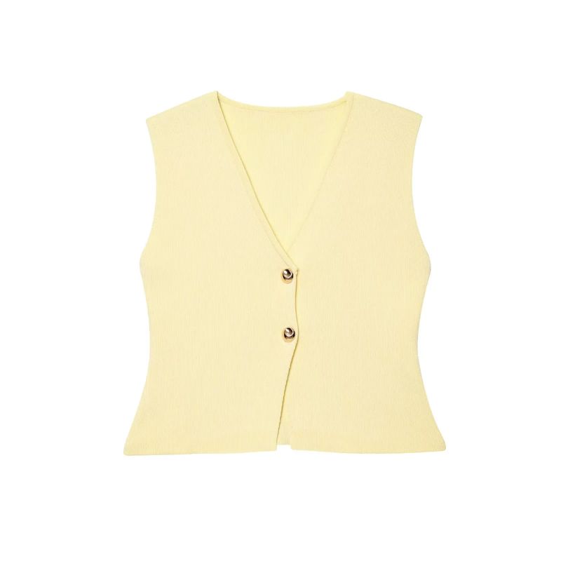 

Весна Новая Женская Одежда Пуговичный Вязаный Жилет 4192015 Лоскутный Темперамент Юбка с Высокой Талией 4192016 Yellow Vest L