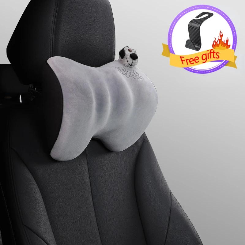Car Driver Pillow Memory Foam Car Lumbar Support Cushion Car Seat Neck Cartoon Pillow Seat Supports  Lumbar Support Pillow