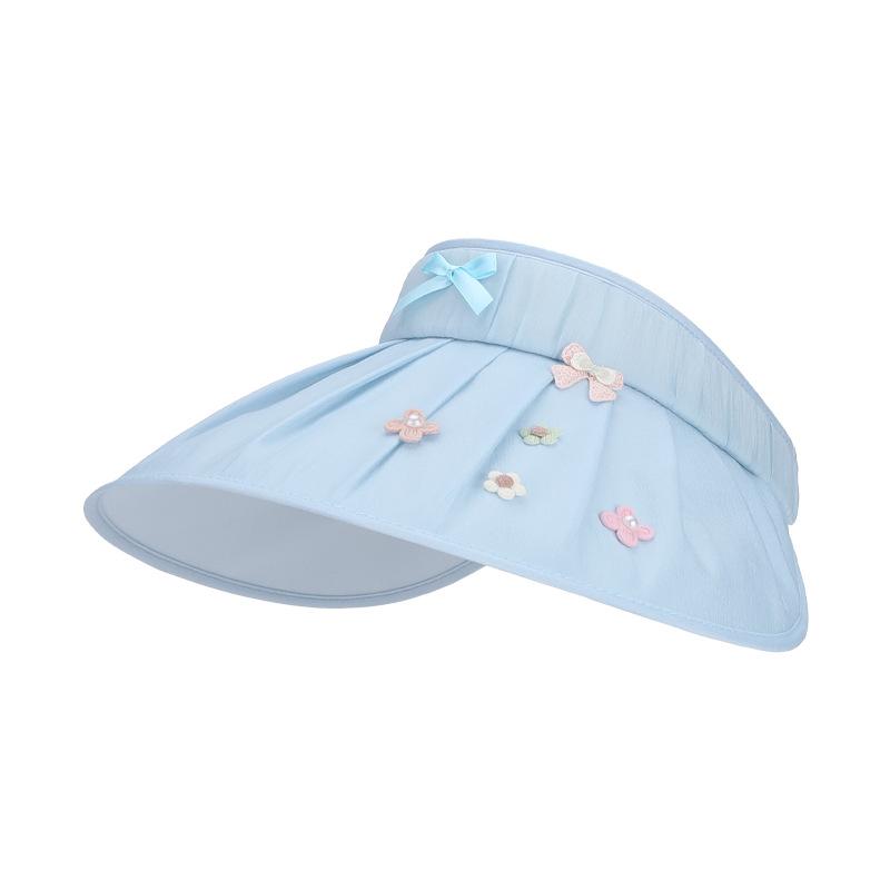 

Summer sunscreen hat women s bow big brim sun hat outdoor travel versatile fashion empty top hat