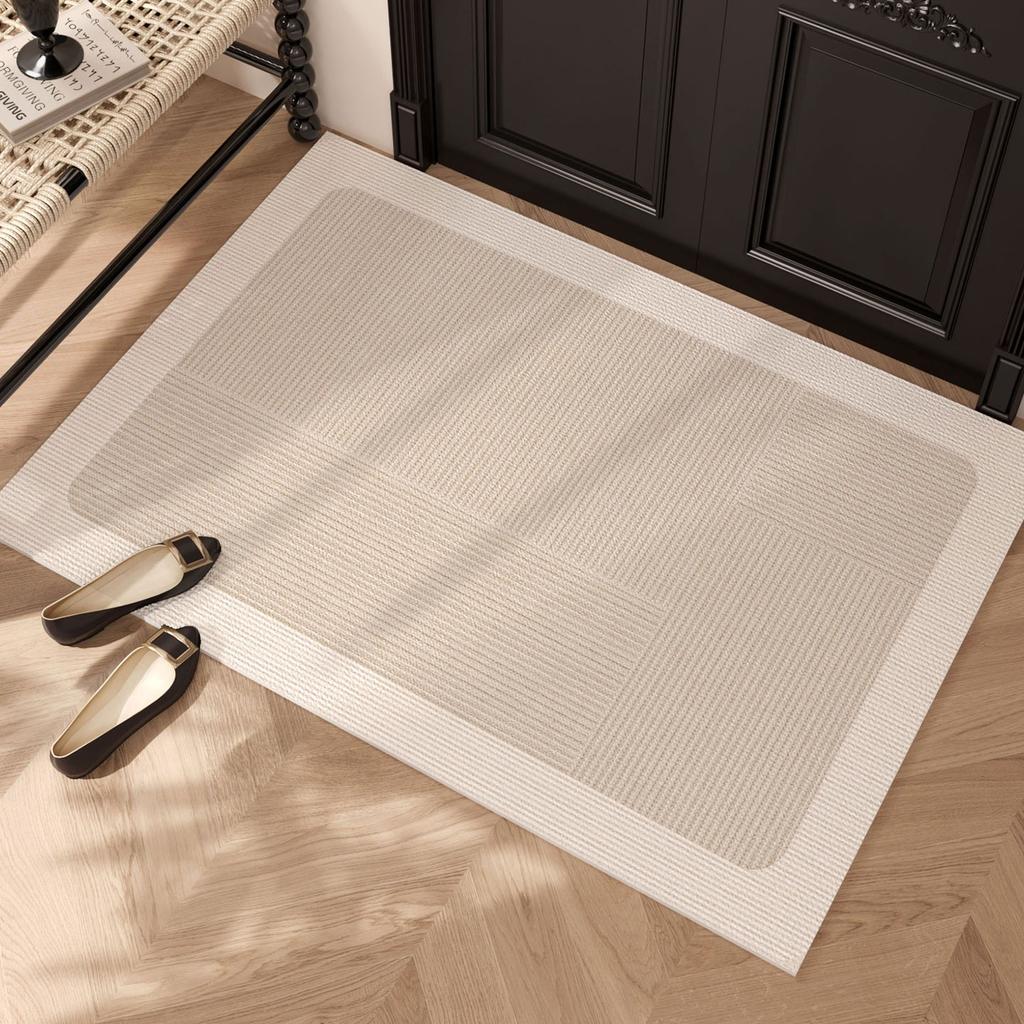 Entrance Door Mat Non-slip Wear-resistant Dirt-resistant Carpet Semi-circular Simplic Texture Garden Rug Outdoor Home Decor Mats