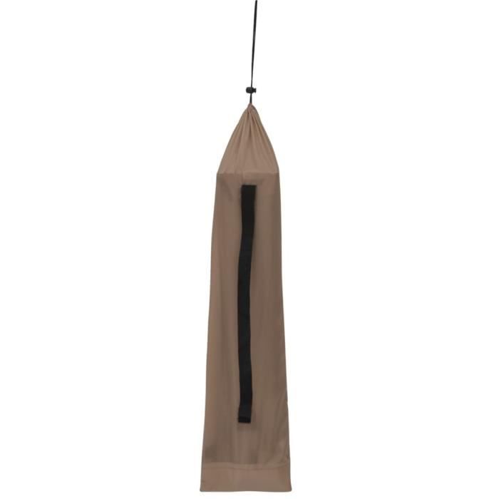 Lit de camping - vidaXL - 180x60x19 cm - Tissu Oxford 600D - Acier - Couleur Taupe