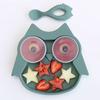 Assiette à compartiments ventousée en silicone hibou - tidy tot