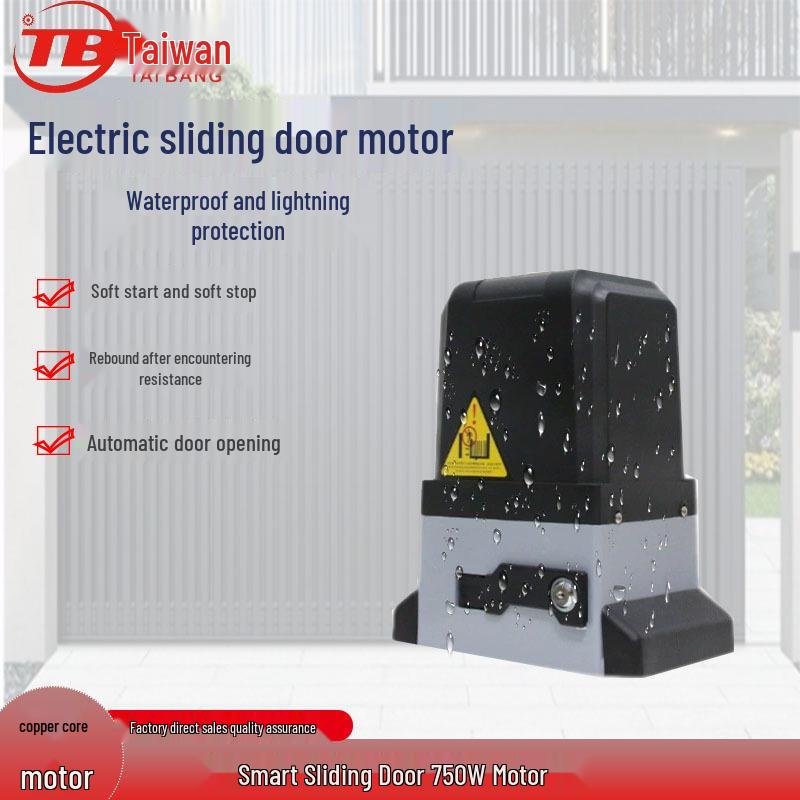 Motor para Porta de Correr Elétrica 370w-1250w: Abridor de Portão Automático com Controle Remoto para Pátio