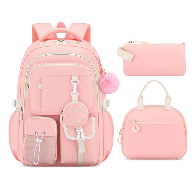 Love print serie 3 stuks/set basisschooltassen grote capaciteit schattige rugzak voor tienermeisjes met etui lunchbox