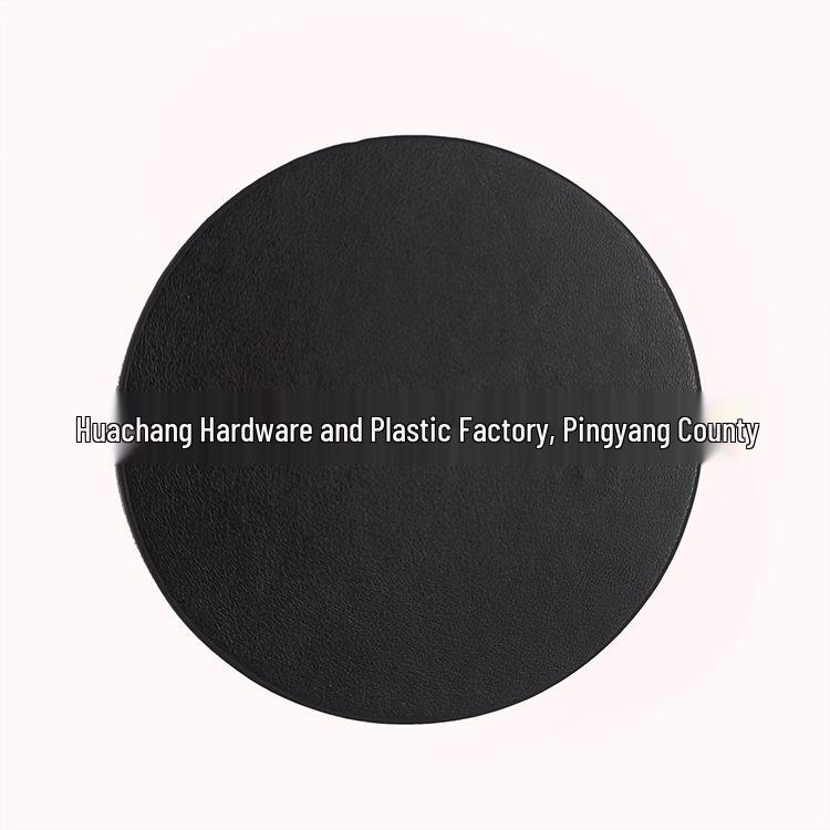 PU Heat-Resistant Non-Slip Round Leather Coaster Placemat - High Temperature Insulation Pad