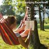 Bawełniany hamak ogrodowy Wygodny hamak materiałowy z paskami na drzewie do zawieszenia Trwały hamak Przenośny hamak o wadze do 450 funtów z torbą podróżną