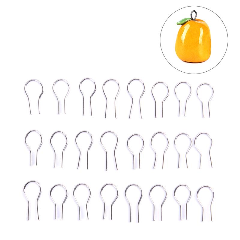 100 buc. Rezistență la temperaturi înalte Sârmă de tungsten Cârlig de agățat pentru ardere Inele de legătură