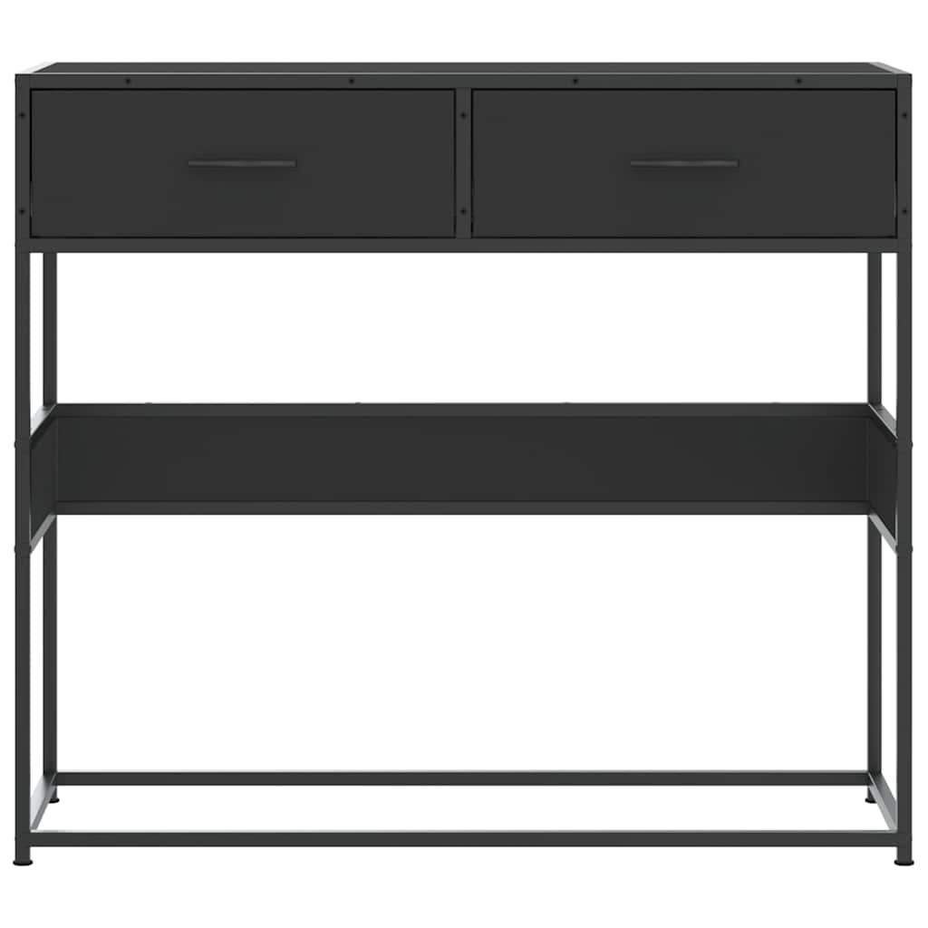 Vidaxl Console Table, Black, 90X35X80 Cm, Wood-Based Material
