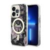 Guess Flower Magsafe - Etui Iphone 14 Pro (Czarny)