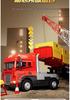 Large Alloy Cargo Transport Simulation Trailer Toy Truck for Kids
