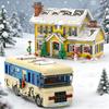Christmas Holiday House Vacation and Cousin Eddie's RV Building Blocks Model Movie Bricks Toys Birthday Fans Collectible Gift