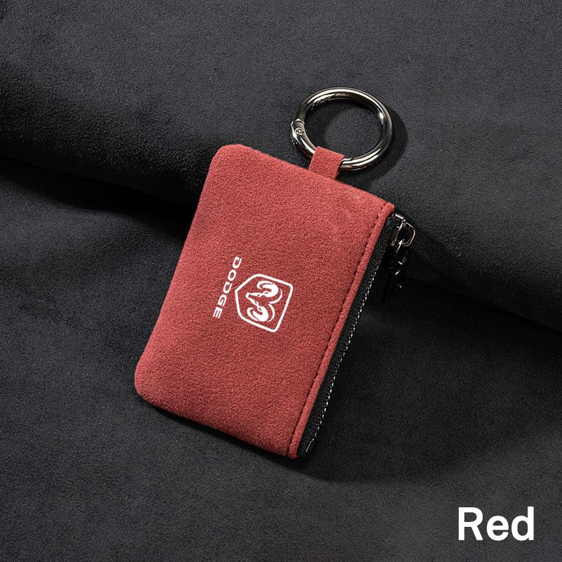 BAUF7 Universal Car Key Bag Cover Case Leather Key Wallet For Skoda Vrs Fabia Superb Yeti Octavia Rapid Kodiaq Kamiq Karoq Derivati