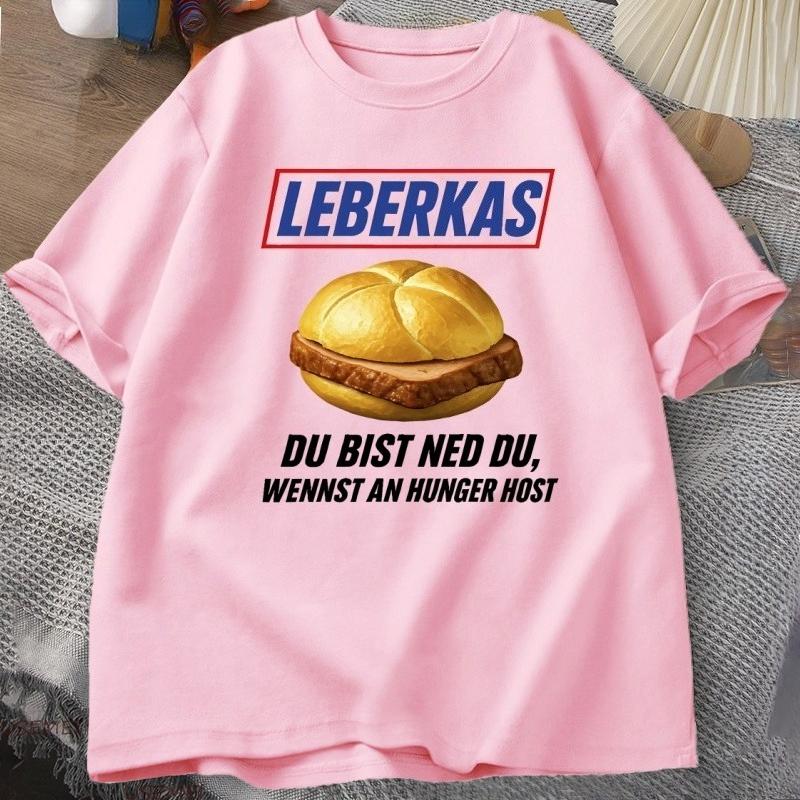 Leberkas TShirt Funny Bavarian Meme T Shirt Parody In Snickers Tshirt Perfect For Bayern Fans Funny Short Sleeve Streewear Tpps