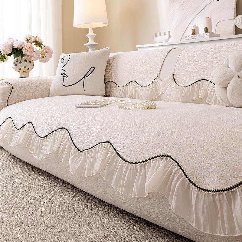 

Крем-ветер подушка для дивана универсальная на все сезоны 2025 новая подушка для сиденья фиксированная нескользящая накидка для дивана простой современный чехол 30 * 50cm pillow cover