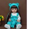 Rebirth Doll Simulation Baby Can Enter The Water Simulation Baby Accompanying Toy Full Glue Body 55 Cm Blooming Long Hair Girl