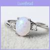 Elegant Alloy Geometric Ring For Women 2024 Spring Fashion In White Purple Green Blue Pink