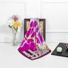 New Designs 90*90cm Square Silk Scarves Women Foulard Head Scarf Ladies Shawl Wrap Bandanna Female Chiffon Hijab Beach Scarf