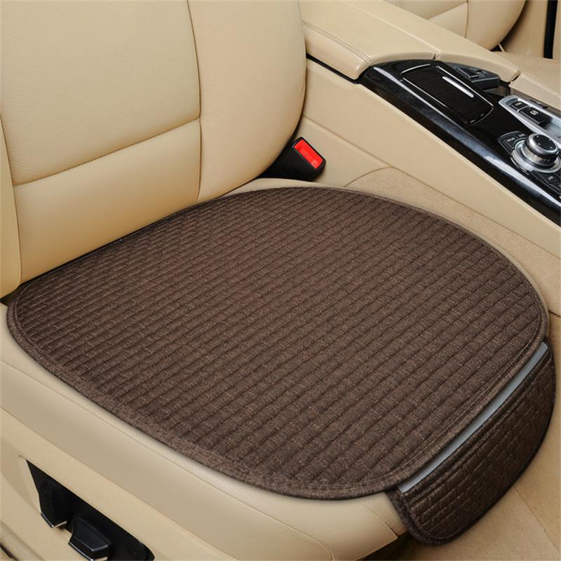 1/2pcs Universal Car Seat Cover Linen Fabric  Non-slip Ventilation Breathable Comfortable Seat Protector Cushion Car Accessories