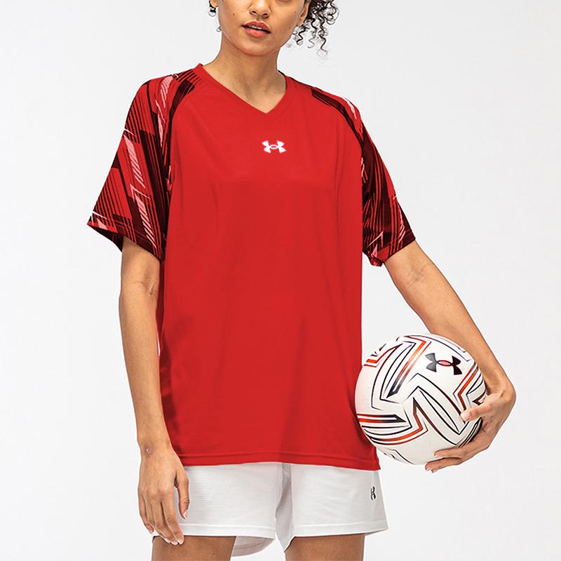 Under Armour Soccer Knit Training Match T-Shirt Unisex Tops Red 21500527-600